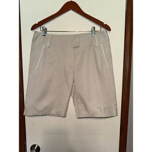 Adidas Climalite Tan Bermudaadia Golf Shorts Size 8